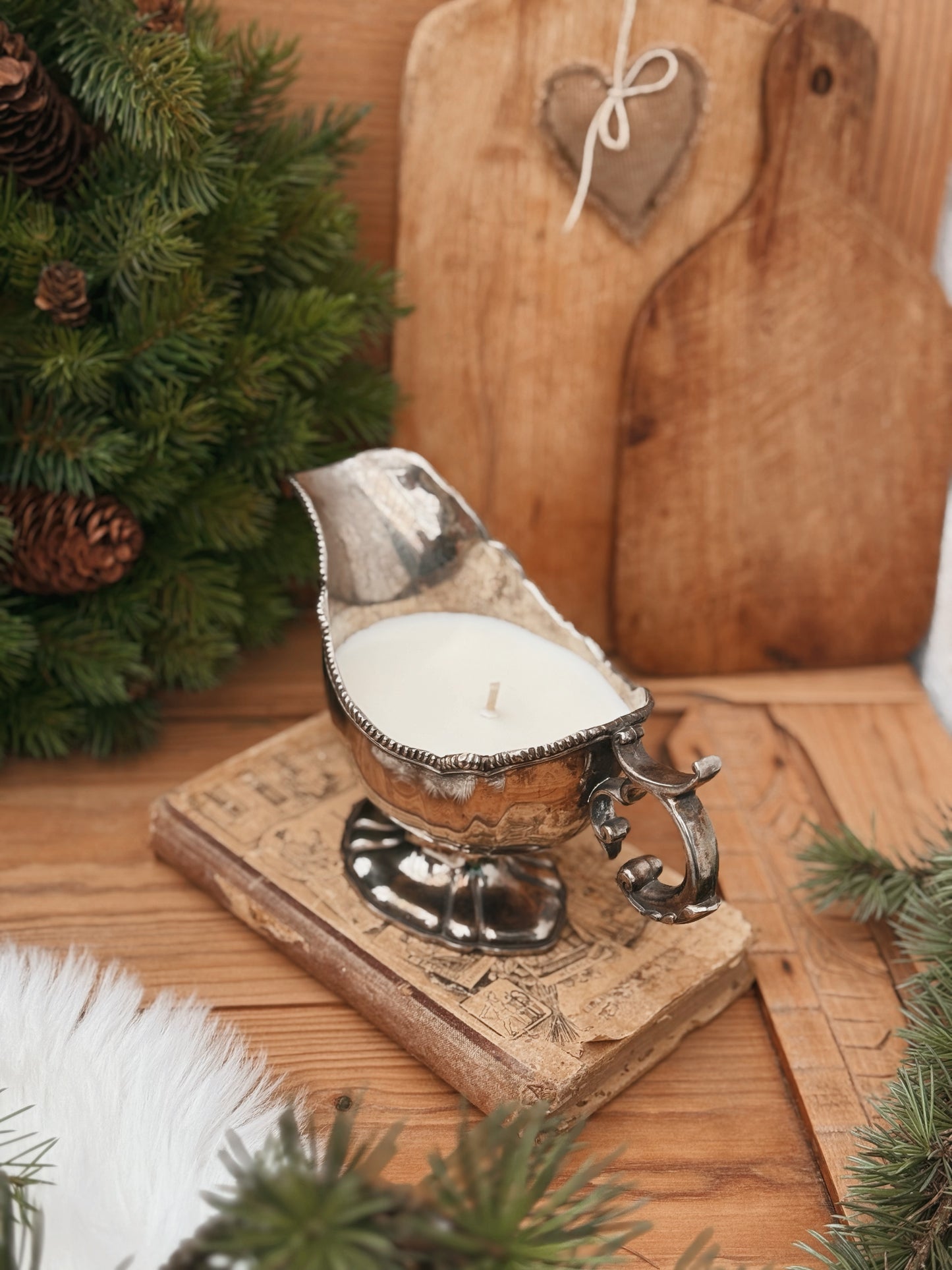 Saucière ancienne métal argenté