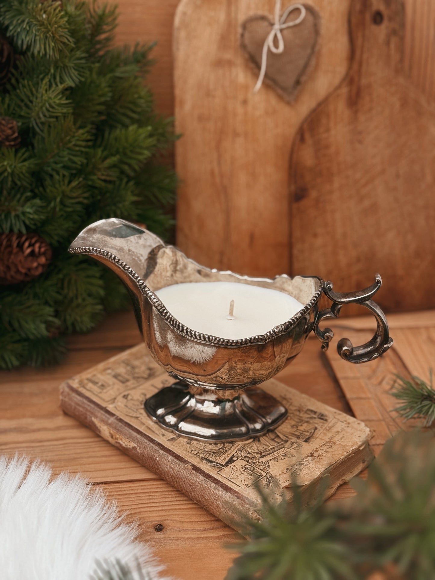 Saucière ancienne métal argenté