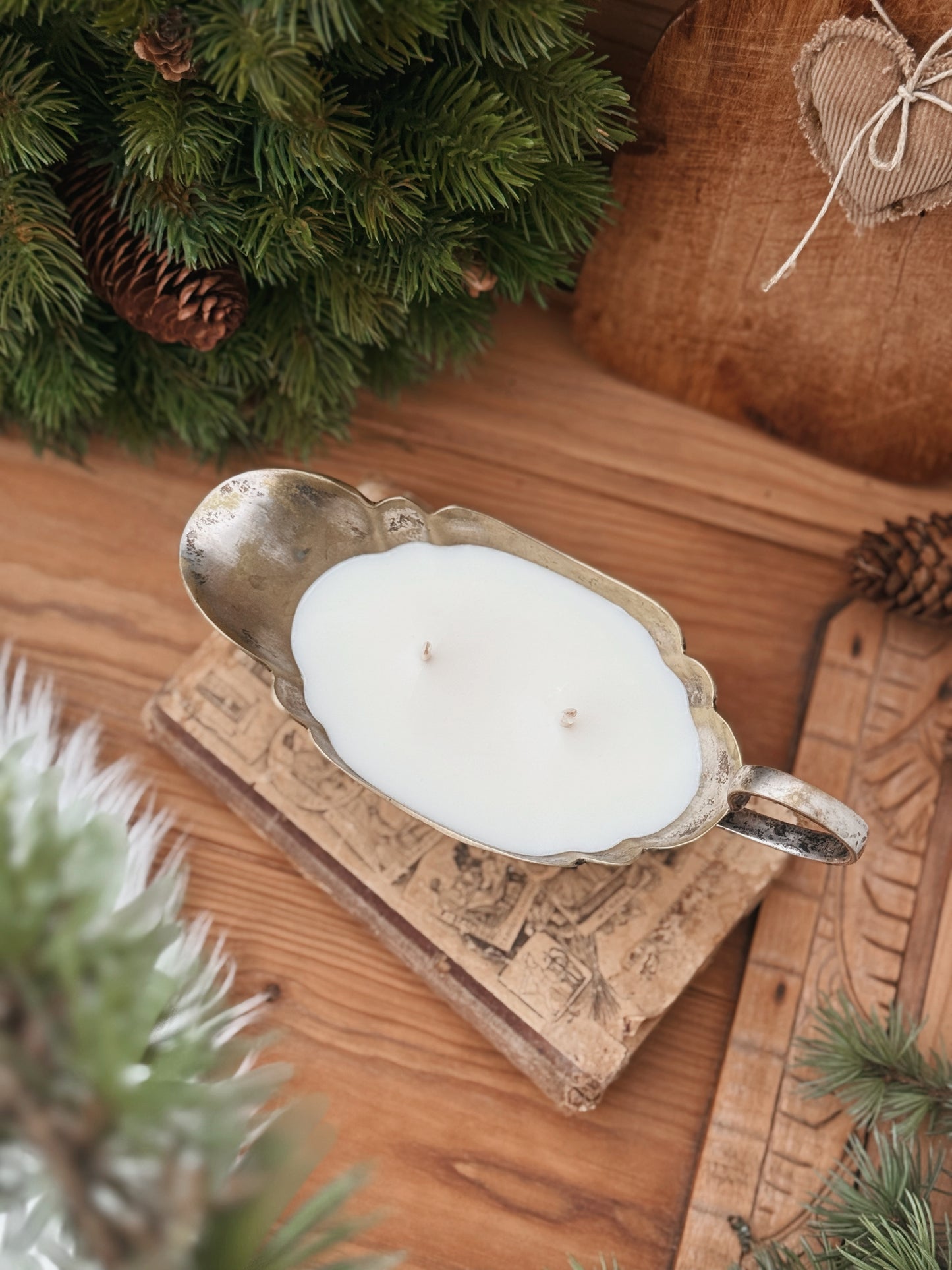 Saucière ancienne métal argenté/doré